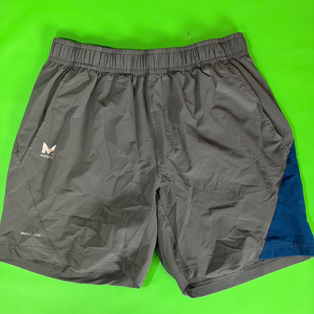 Mission VaporActive‎ Shorts Mens M 32 Gray Athletic Running Gym Workout Active